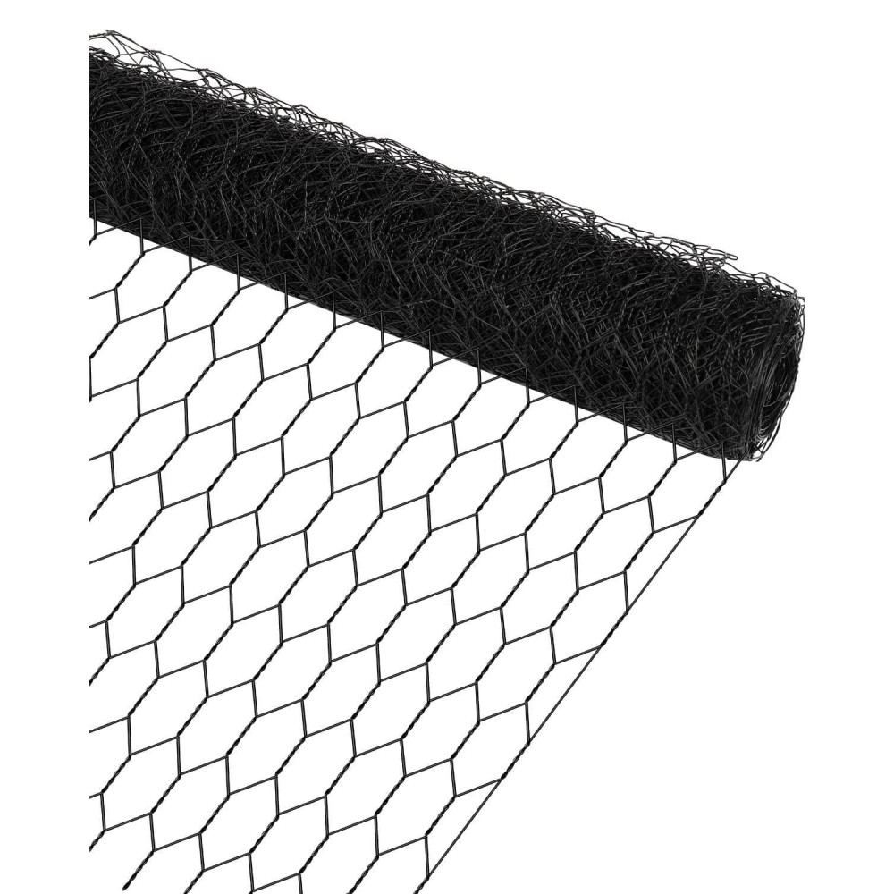 Garden Poultry Black Chicken Wire 137 A 157 Chicken Wire For Crafts Garden Fence Animal Barrier 1 Inch Mesh Poultry Nettin