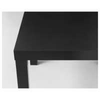 Home Stuff End Side Table With Classic Design, Bed Side Table, End Table, Light Weight Easy Assemble, Small Square Table For Office, Living Room, Black, 21 5/8