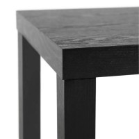 Home Stuff End Side Table With Classic Design, Bed Side Table, End Table, Light Weight Easy Assemble, Small Square Table For Office, Living Room, Black, 21 5/8