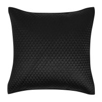 Winthrop 100 Sateen Black Euro Sham by Kosas Home