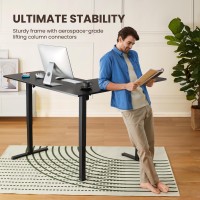 Ergear 63 Dual Motor L Shaped Standing Desk 2846 Electric Height Adjustable 2 Assembly Options To Fit Room Corner Suit