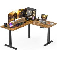 Ergear 63 Dual Motor L Shaped Standing Desk 2846 Electric Height Adjustable 2 Assembly Options To Fit Room Corner Suit