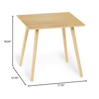 Furinno Small End Table Square Oak