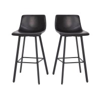 Caleb Modern Armless 30 Inch Bar Height Commercial Grade Barstools