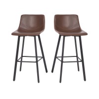 Caleb Modern Armless 30 Inch Bar Height Commercial Grade Barstools