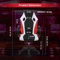 Yssoa Gaming Chair Ergonomic Computer Chair Backrest And Seat Height Adjustable Video Game Chair Swivel Recliner Office Chair