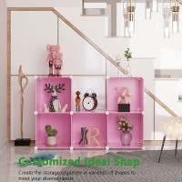 Cahome Cube Storage Organizer 6Cube Shelves Units Closet Cabinet Diy Plastic Modular Book Shelf Ideal For Bedroom Living