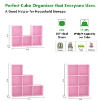 Cahome Cube Storage Organizer 6Cube Shelves Units Closet Cabinet Diy Plastic Modular Book Shelf Ideal For Bedroom Living