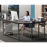 Coleshome 59 L Shaped Gaming Desk Corner Computer Desk Sturdy Home Office Computer Table Writing Desk Larger Gaming Desk W