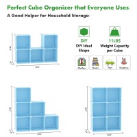 Cahome Cube Storage Organizer 6Cube Shelves Units Closet Cabinet Diy Plastic Modular Book Shelf Ideal For Bedroom Living