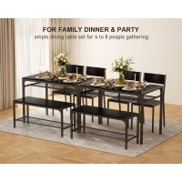 Gizoon Kitchen Table And 2 Chairs For 4 With Bench 4 Piece Dining Table Set For Small Space Apartment