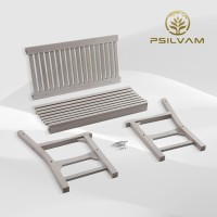 Psilvam Garden Bench 2Person Poly Lumber Patio Bench Allweather Outdoor Bench That Never Rot And Fade Memorial Bench Suit