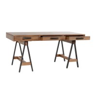 Amangansett Desk Distressed Caramel Brown by Kosas Home