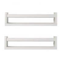 Jorikchuo Nursery Book Shelves Set Of 2 Wood Floating Shelves For Kids Room Kitchen Spice Rack Or Rustic Wall Mounted Farm