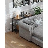 Egepon Console Table Sofa Table with Power Outlet, 41.3