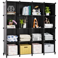 Neprock 16 Cubby Storage Organizer Closet Clothes Storage Organizer Cube Shelves Closet Organizers And Storage Shelves For Clo