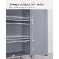 Vasagle Bathroom Floor Storage Cabinet Bathroom Storage Unit With 2 Adjustable Shelves Bathroom Cabinet Freestanding 118 X 2