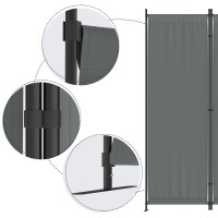 Morngardo Room Divider Folding Privacy Screens 4 Panel Room Partitions 88 Foldable Wall Dividers Portable Separating For H