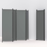 Morngardo Room Divider Folding Privacy Screens 4 Panel Room Partitions 88 Foldable Wall Dividers Portable Separating For H