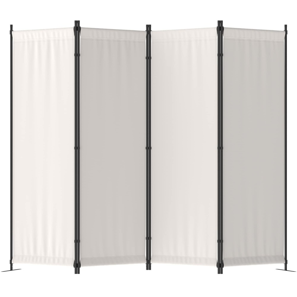 Morngardo Room Divider Folding Privacy Screens 4 Panel Room Partitions 88 Foldable Wall Dividers Portable Separating For H