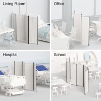 Morngardo Room Divider Folding Privacy Screens 4 Panel Room Partitions 88 Foldable Wall Dividers Portable Separating For H