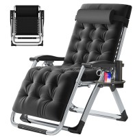 Slsy Zero Gravity Chair Reclining Lounge Chair With Removable Cushion Tray For Indoor And Outdoor Patio Recliner Folding Rec