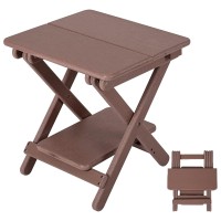 Nalone Outdoor Folding Side Table 15.7