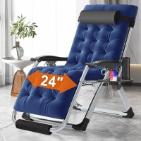 Slsy Zero Gravity Chair Oversized Xl Reclining Lounge Chair With Removable Cushion Tray For Indoor And Outdoor Patio Recline