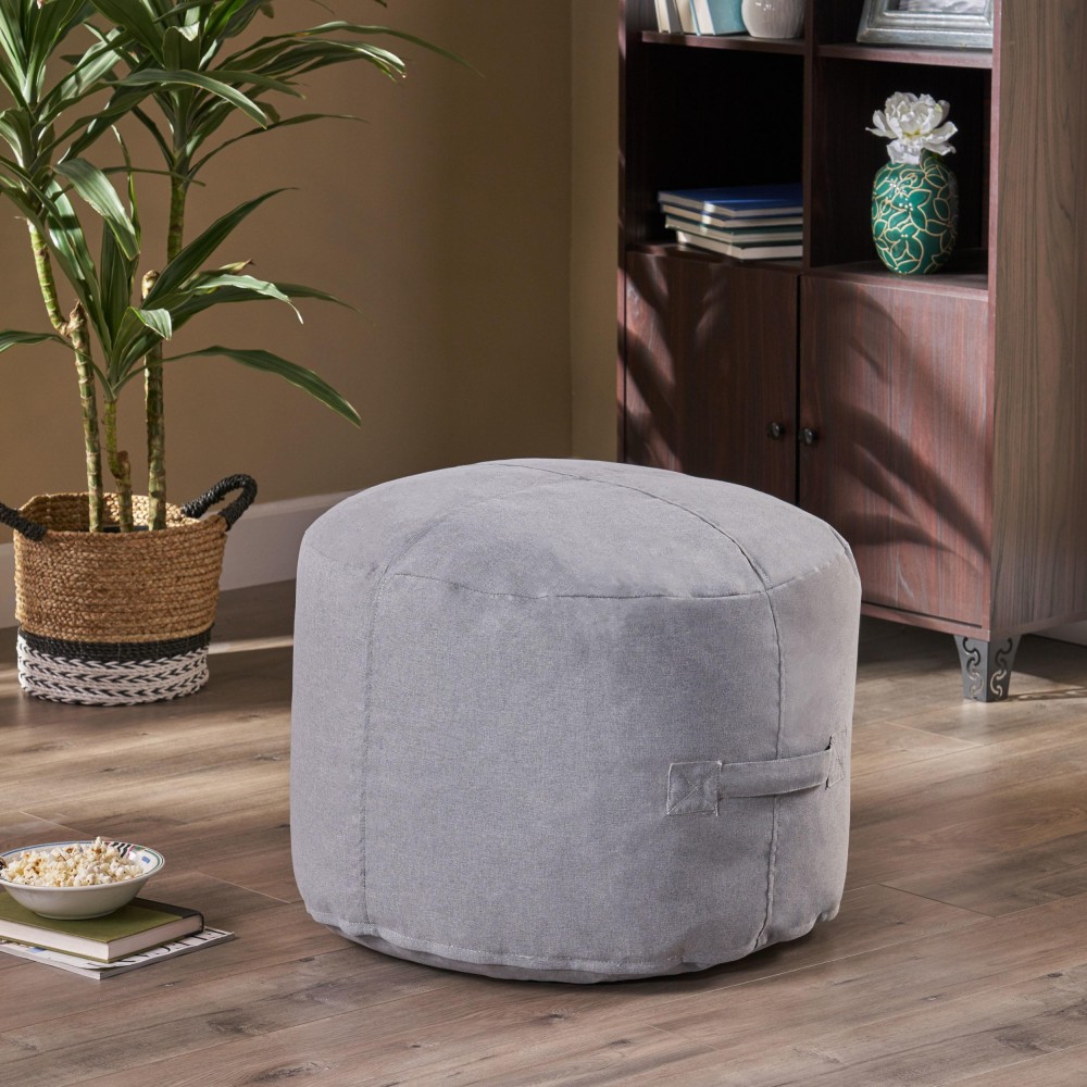 Simpao Indoor Water Resistant 2 Ottoman Pouf, Charcoal(D0102H5Lr62)