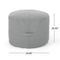 Simpao Indoor Water Resistant 2 Ottoman Pouf, Charcoal(D0102H5Lr62)