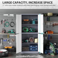 Storage Cabinets With Doors And Shelves 71 Metal Garage Storage Cabinet With Locking Doors Garage Storage Cabinets Adjustable