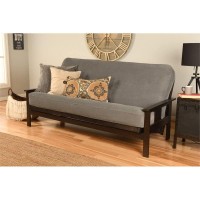 Kodiak Furniture Monterey Espresso Sofa With Thunder Blue Fabric Mattress