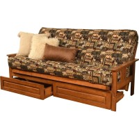 Kodiak Furniture Monterey Barbados Storage Sofa And Multi-Color Fabric Mattress