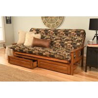 Kodiak Furniture Monterey Barbados Storage Sofa And Multi-Color Fabric Mattress
