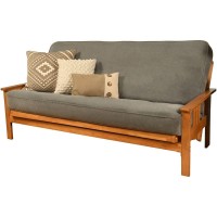 Kodiak Furniture Monterey Butternut Sofa With Thunder Blue Fabric Mattress