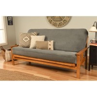Kodiak Furniture Monterey Butternut Sofa With Thunder Blue Fabric Mattress