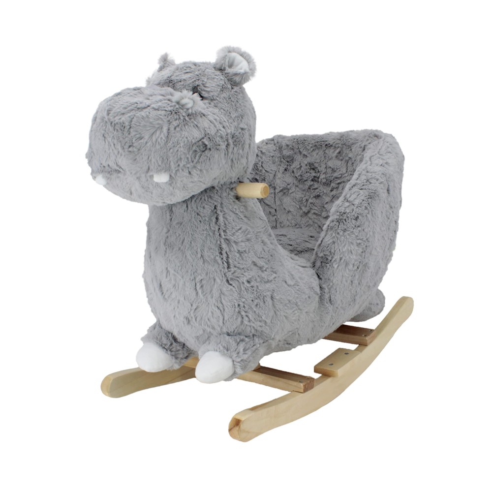 Soft Landing - Joyrides - Sit-In Children'S Character Rocker - Hippo