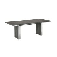 Axel 82 - 100 Inch Extendable Soild Mahogany Wood Dining Table, Gray