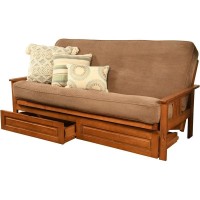 Kodiak Furniture Monterey Barbados Storage Sofa With Mocha Brown Fabric Mattress