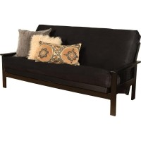 Kodiak Furniture Monterey Black Sofa With Suede Black Mattress