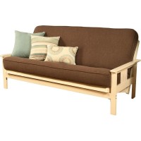 Kodiak Furniture Monterey Antique White Sofa With Brown Fabric Mattress