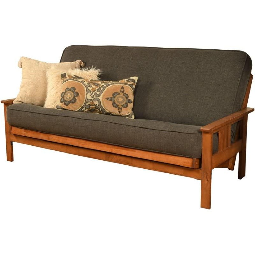 Kodiak Furniture Monterey Barbados Sofa With Linen Charcoal Fabric Mattress