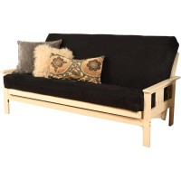 Kodiak Furniture Monterey Antique White Sofa With Suede Black Mattress