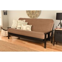 Kodiak Furniture Monterey Black Sofa With Mocha Brown Fabric Mattress