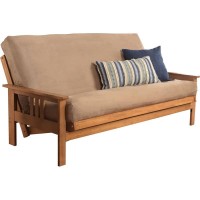 Kodiak Furniture Monterey Butternut Sofa With Suede Peat Tan Mattress
