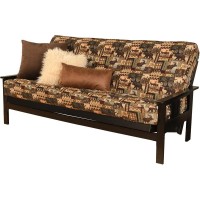 Kodiak Furniture Monterey Black Sofa With Multi-Color Fabric Mattress