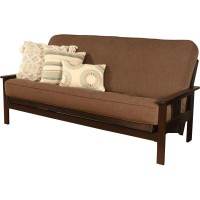 Kodiak Furniture Monterey Espresso Sofa With Cocoa Brown Fabric Mattress