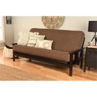 Kodiak Furniture Monterey Black Sofa With Cocoa Brown Fabric Mattress