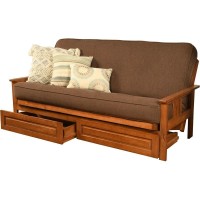 Kodiak Furniture Monterey Barbados Storage Sofa With Cocoa Brown Fabric Mattress