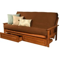 Kodiak Furniture Monterey Barbados Storage Sofa And Suede Chocolate Mattress